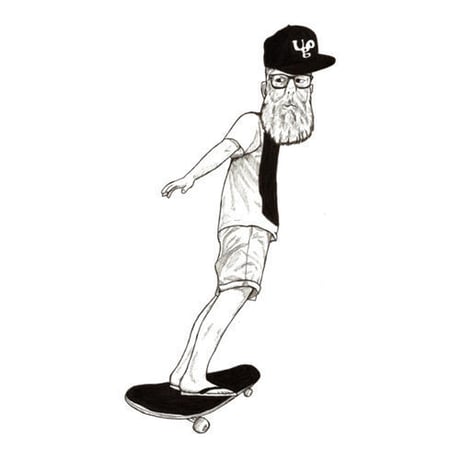Beard　Skateboarder（iPhone5/5s）