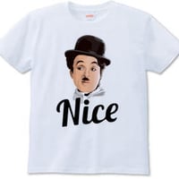 NICE チャップリン（Tシャツ white・ash）