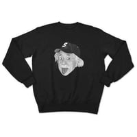 アルベルト・アインシュタイン・アウトドア　モノクロ（sweat black）