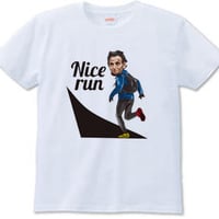 Nice run（Tシャツ　white・ash）