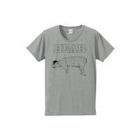 B BEAR（4.7oz Tシャツ gray）