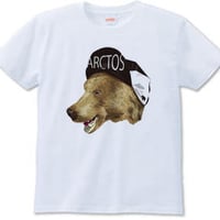 ヒグマサイクルキャップ（Tシャツ　white・ash）