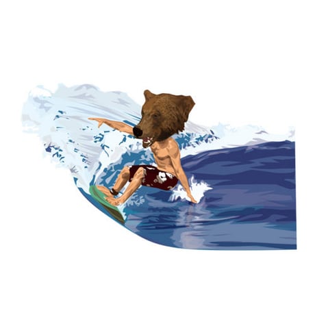 BEAR SURFING（iPhone6 black）