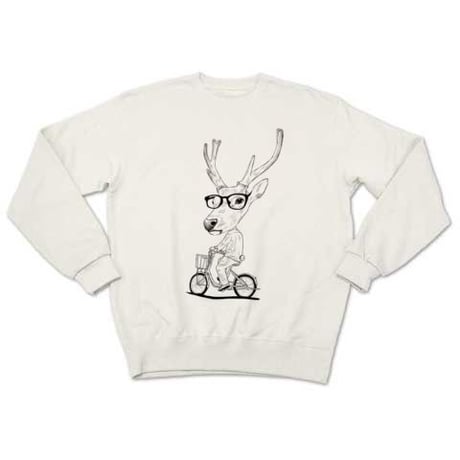 Deer bicycle（sweat white）