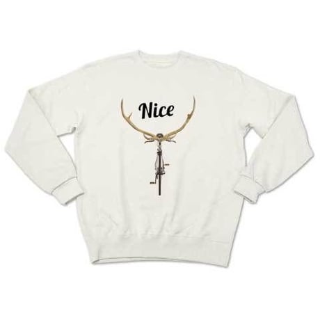 NICE DEER（sweat white）