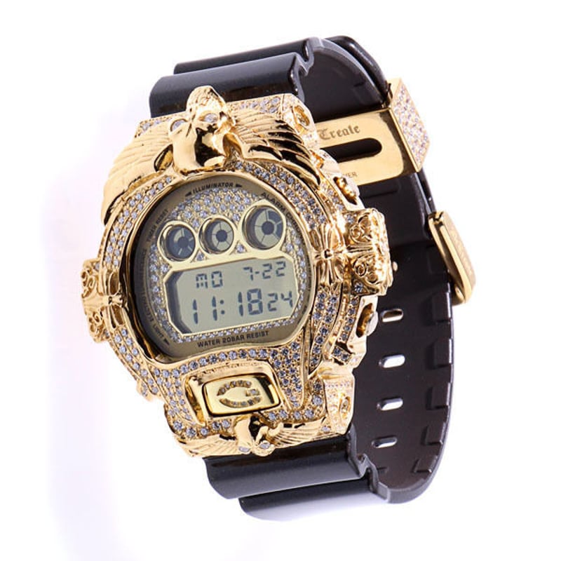 ReCreate G-shock Custom Gold Skull Full Custom ...