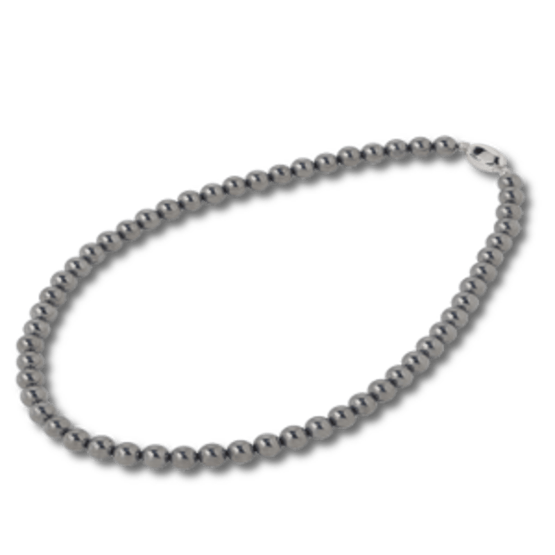 テラヘルツ鉱石のブレスレットとネックレス テラヘルツ鉱石ブレスレット◇ミラーボールカット 12mm玉◇