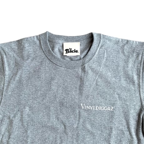 BACIO./VINYL DIGGAZ TEE_ GRAY