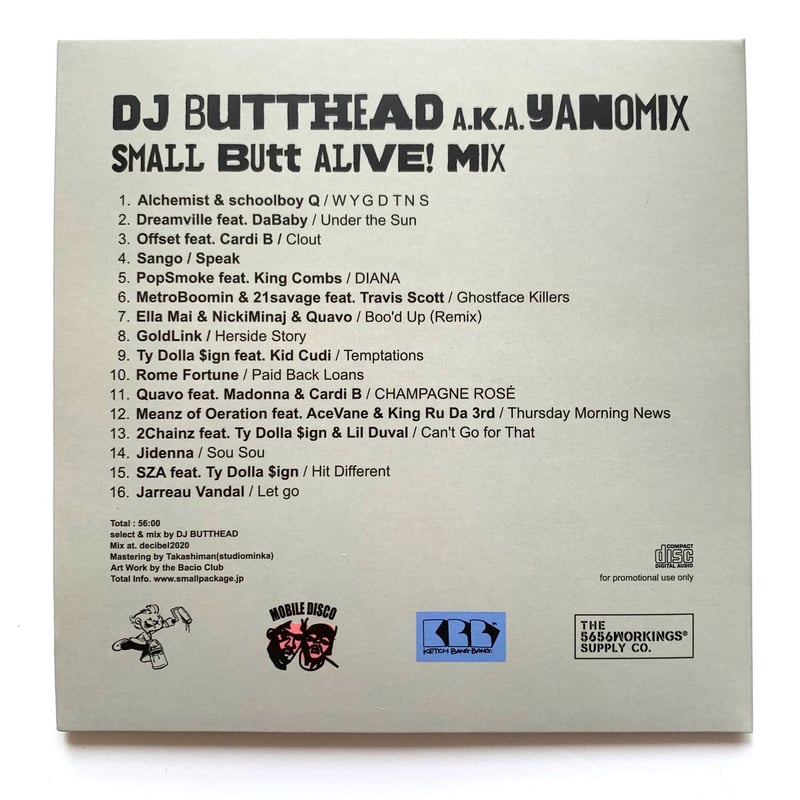 MIX CD】DJ BUTTHEAD a.k.a. YANOMIX / Small Butt