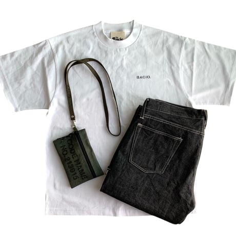 BACIO./Crew Uniform Tee_ WHITE