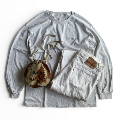 【一点物】BACIO./DRAWSTRING BAG_SAND CAMO
