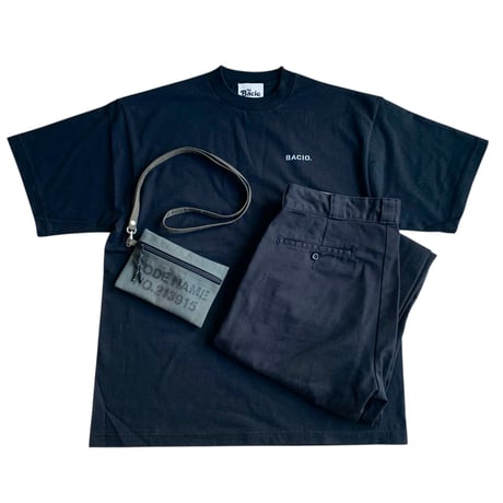 BACIO./Crew Uniform Tee_ BLACK