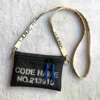 Bacio./Travel Pouch mini_Rigid Denim_Blue