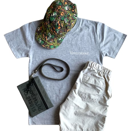 【KIDS用】BACIO./VINYL DIGGAZ TEE_ GRAY