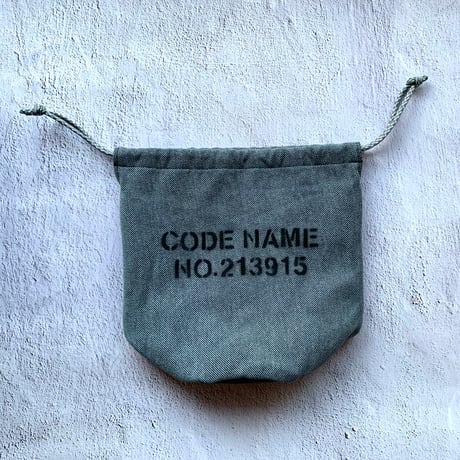 BACIO./DRAWSTRING BAG_GRAY