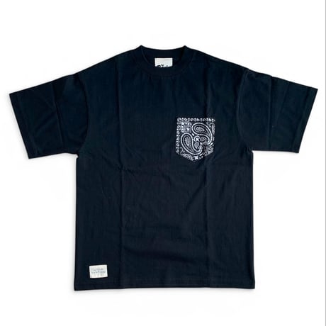 【ラスト1_Mサイズ】BACIO./BANDANNA POKET Tee_ BLACK