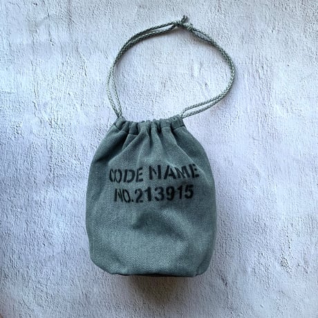 BACIO./DRAWSTRING BAG_GRAY