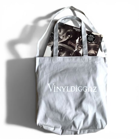 【ラスト1】BACIO./VINYL DIGGAZ 2WAY BAG_LIGHT GRAY
