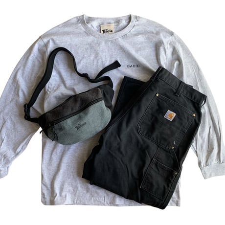 BACIO./Crew Uniform L/S Tee_ASH