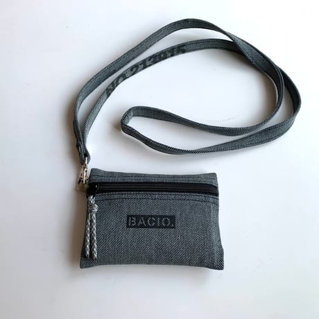 【一点物】BACIO./TRAVEL POUCH mini×2_GRAY DENIM