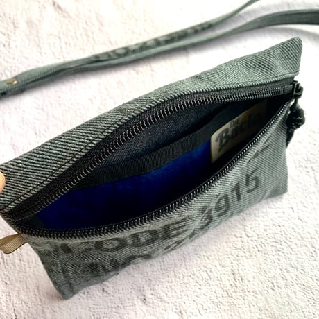 Bacio./Travel Pouch mini_Gray Denim