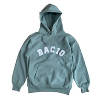 Bacio./Felt College Logo Hoodie_Milky Green