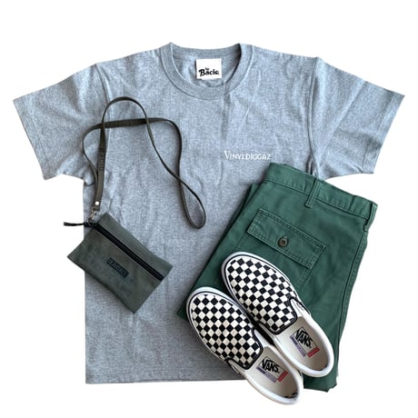 BACIO./VINYL DIGGAZ TEE_ GRAY