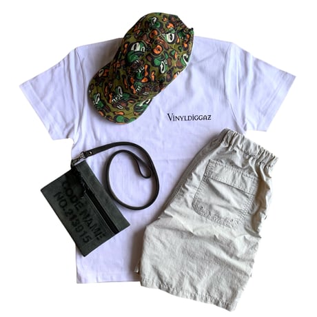 【KIDS用】BACIO./VINYL DIGGAZ TEE_ WHITE