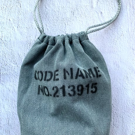 BACIO./DRAWSTRING BAG_GRAY