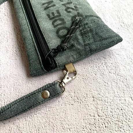 Bacio./Travel Pouch mini_Gray Denim