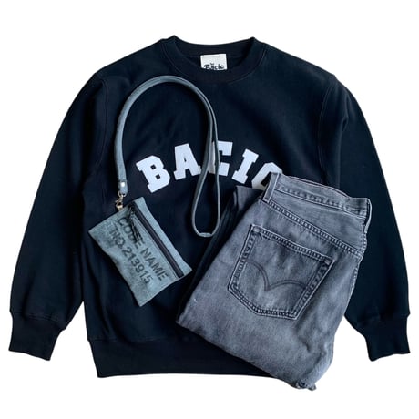 Bacio./Travel Pouch mini_Gray Denim