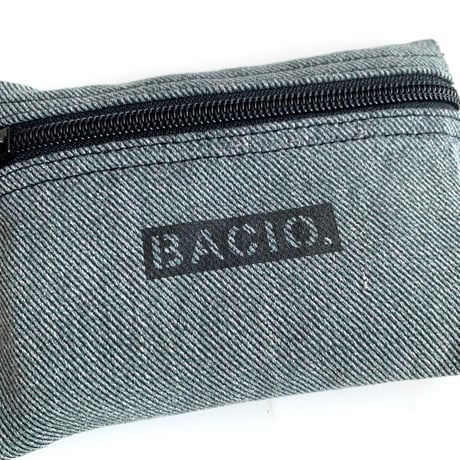 【一点物】BACIO./TRAVEL POUCH mini×2_GRAY DENIM