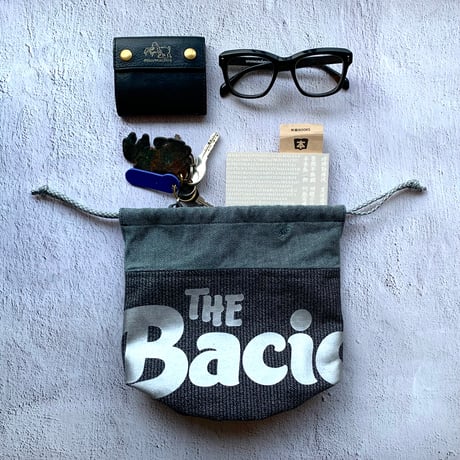 BACIO./DRAWSTRING BAG_GRAY