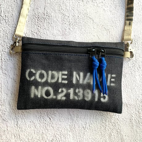 Bacio./Travel Pouch mini_Rigid Denim_Blue