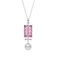 KILIKO JEWELRY(東京切子）ネックレス　あこや　麻乃葉　アメジスト