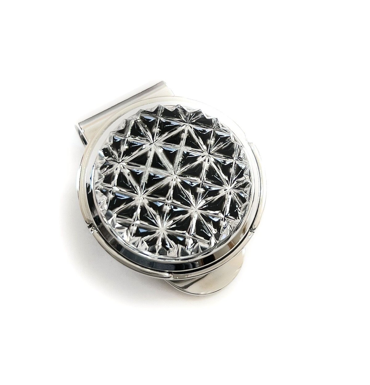 東京切子ゴルフマーカー 麻乃葉 ブラック | 東京切子KILIKO・光学切子