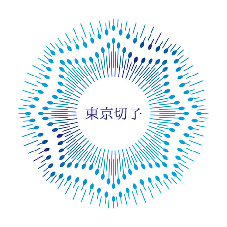 東京切子帯留　組切子　月姫　パープル・ダークブルー　=グラデーション=