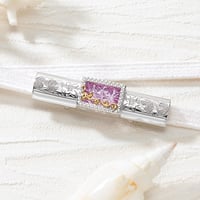 KILIKO　JEWELRY（東京切子）　×　ハワイアンジュエリー 　帯留　星姫　アメジスト