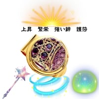 東京切子ゴルフマーカー 麻乃葉 ブラック | 東京切子KILIKO・光学切子