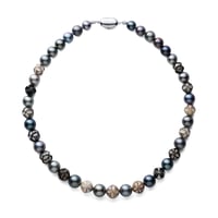 KILIKO　JEWELRY（東京切子）黒蝶パール・チョーカー　マルチカラー