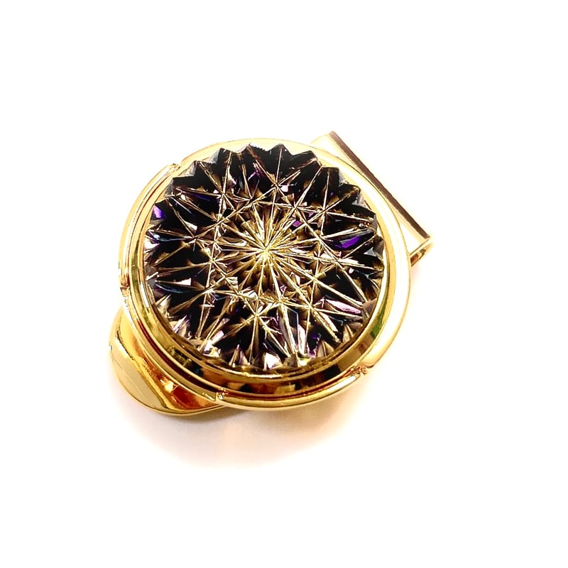 東京切子ゴルフマーカー ひまわり 青 ゴルフマーカー おもしろ