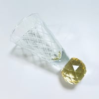 キラキラ東京切子　ぐい吞み　矢来　レモン　Cocktail