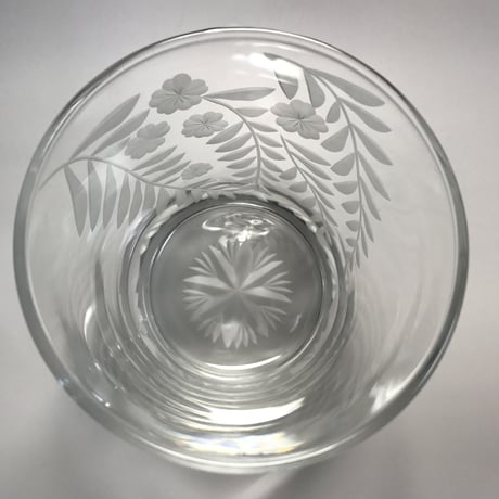 東京切子（花切子）ロックグラス　「辻ヶ花」
