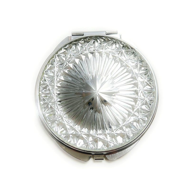 東京切子コンパクトミラー 輝菊～かがやきぎく～ Silver | 東京切子