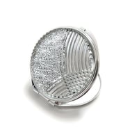 東京切子コンパクトミラー 流菊　クリアー　 Silver