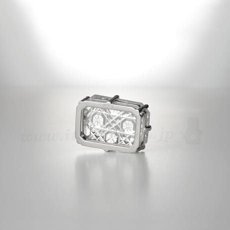 KILIKO　JEWELRY（東京切子）帯留め　天空　クリアー