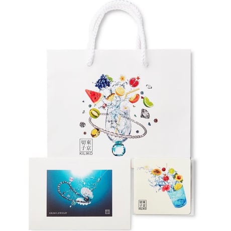東京切子コンパクトミラー　星姫　Mermaid 青