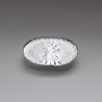 東京切子帯留め　オーバル　木花之佐久夜毘売（コノハナノサクヤヒメ）クリアー
