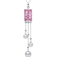 KILIKO JEWELRY(東京切子）ネックレス　PC　麻乃葉　アメジスト