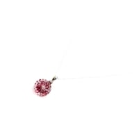 東京切子ネックレス  mini　菊　金赤